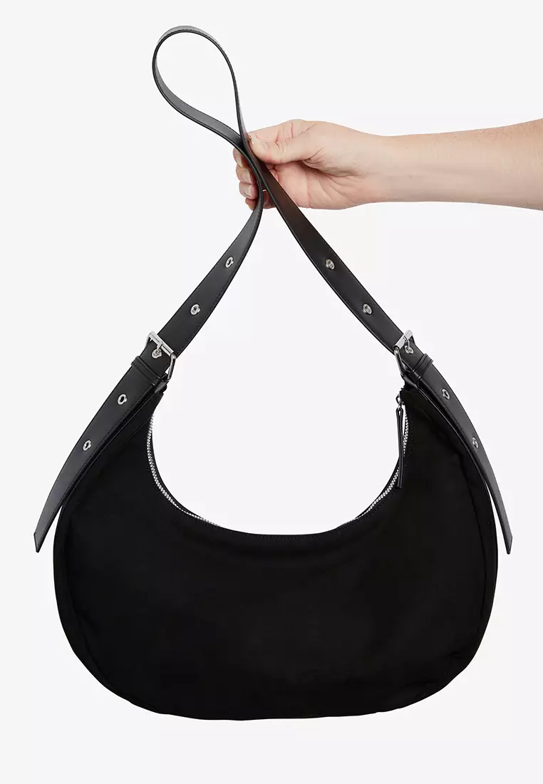 Monki black shoulder store bag