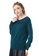 Sisley green Off Shoulder Knitted Sweater E5E10AAC4C760CGS_5