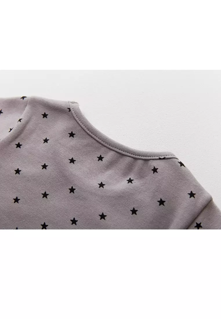 Starry Romper Set - Grey