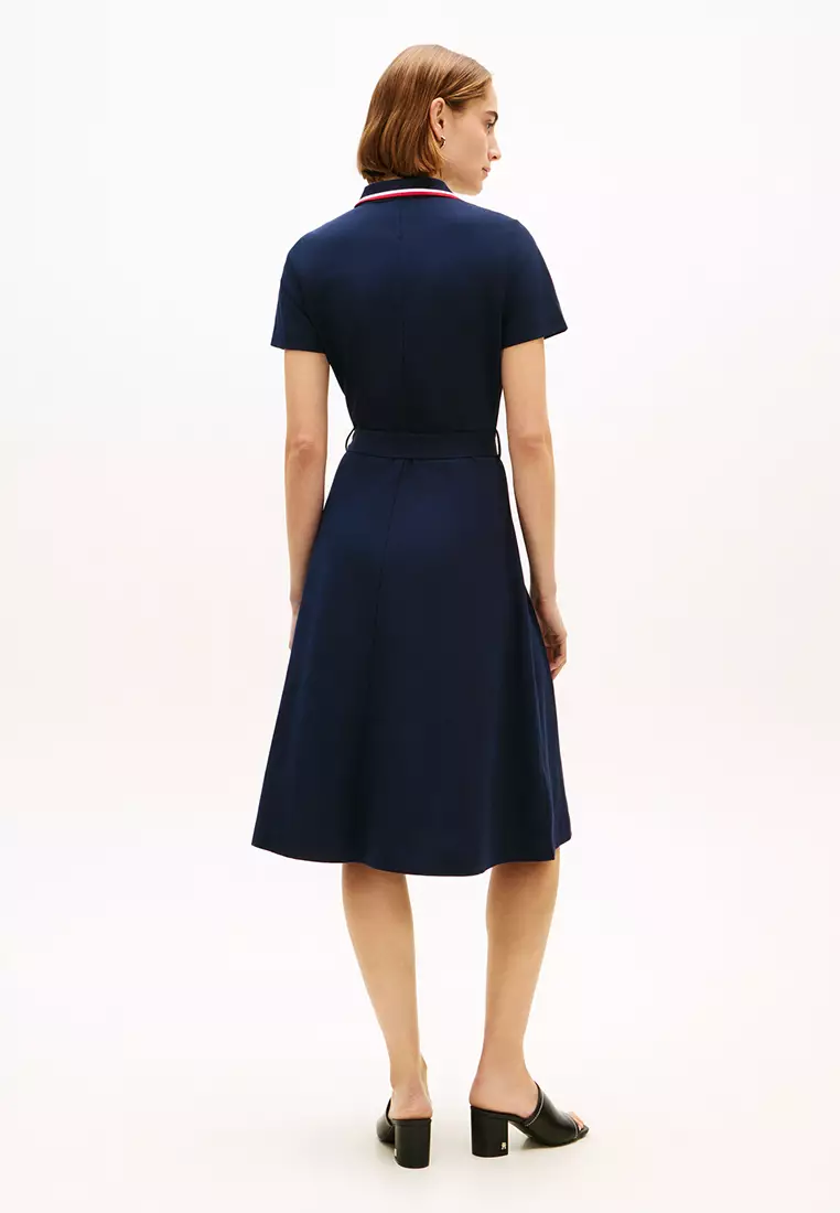 Fit & Flare Polo Dress - TH Mainline