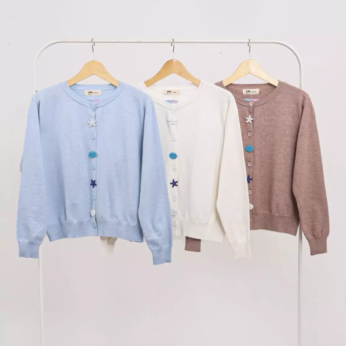 Calypso Serenity Knit Cardigan in Light Blue