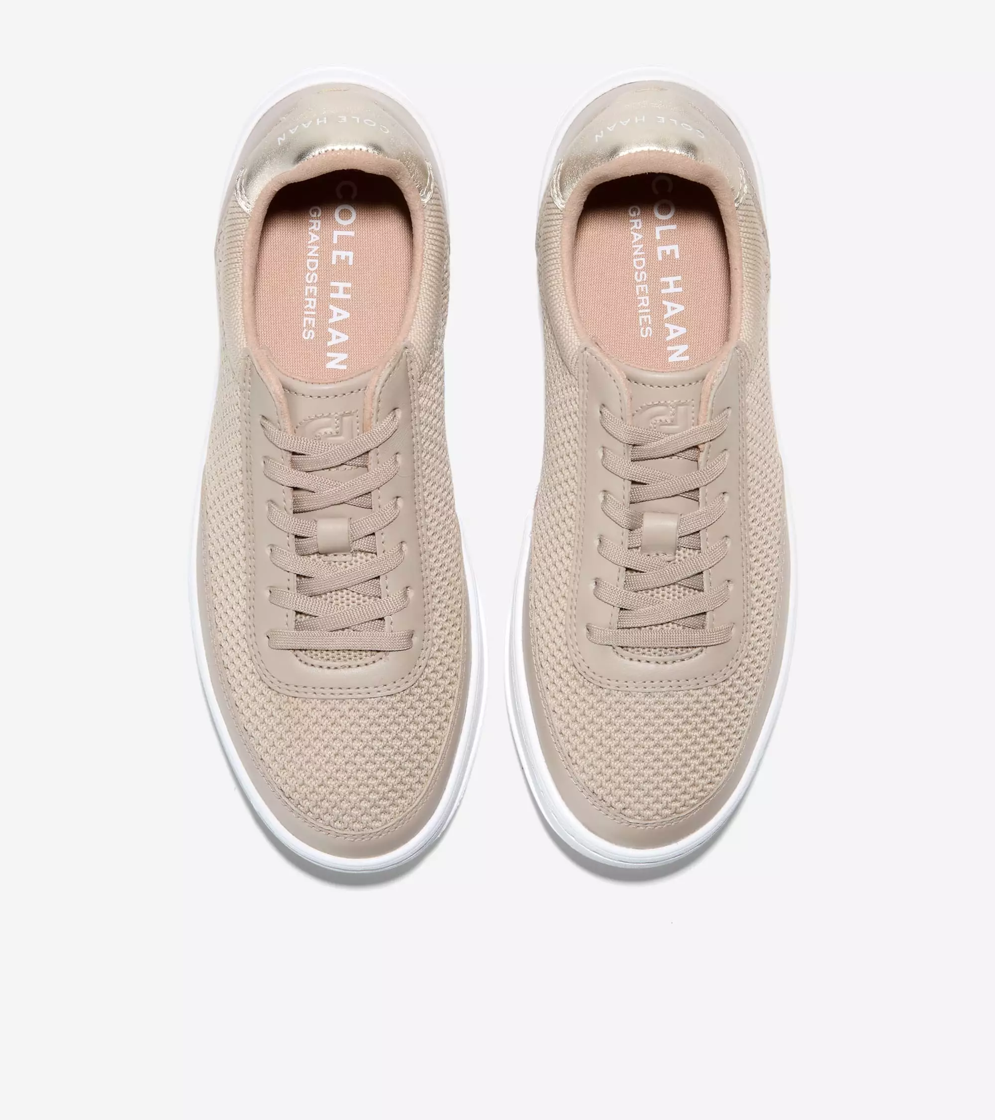 Cole Haan Woman Grandpro Breakaway Knit Sneaker - Sepatu Wanita (Beige)