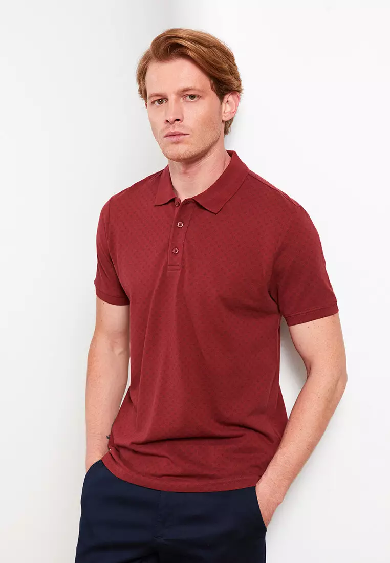 Buy LC WAIKIKI Polo Neck Short Sleeve Patterned Men's T-Shirt Online ...