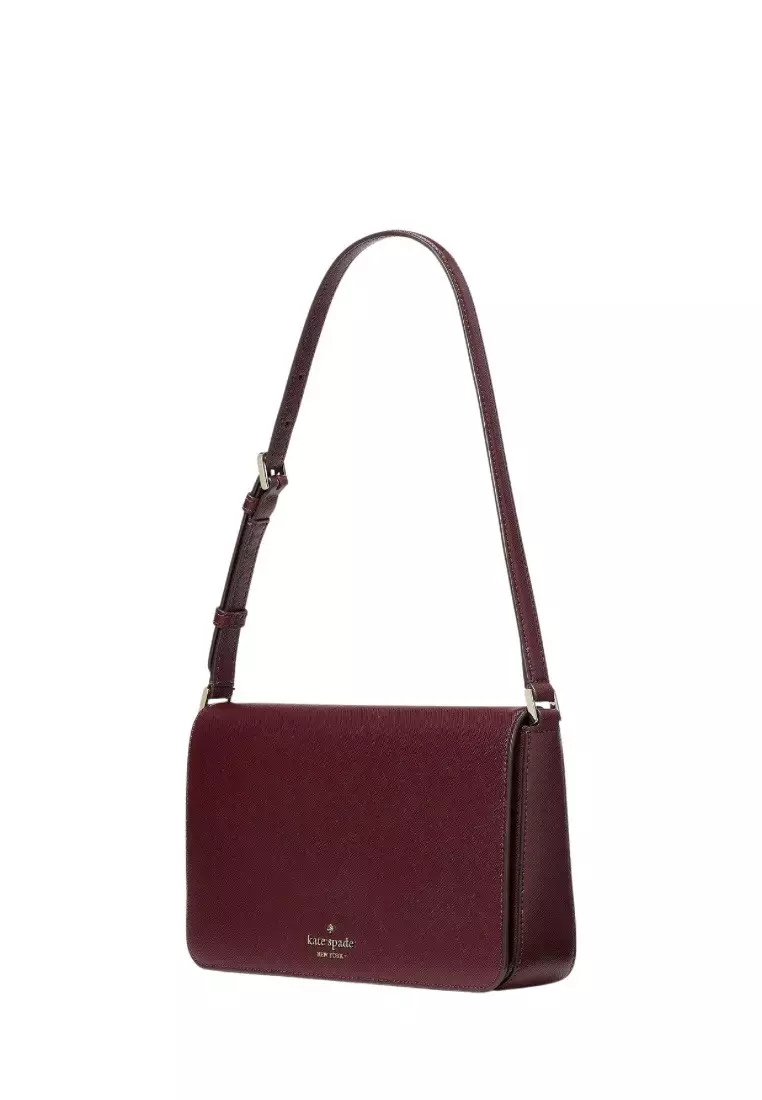Jual Kate Spade Staci Flap Shoulder Bag Grenache Original 2024 ZALORA
