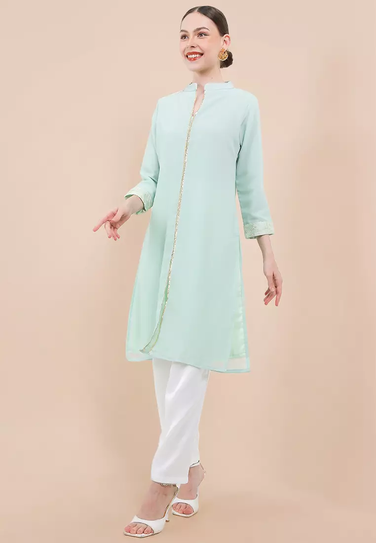 Chanira Festive Aliza Tunic-Green