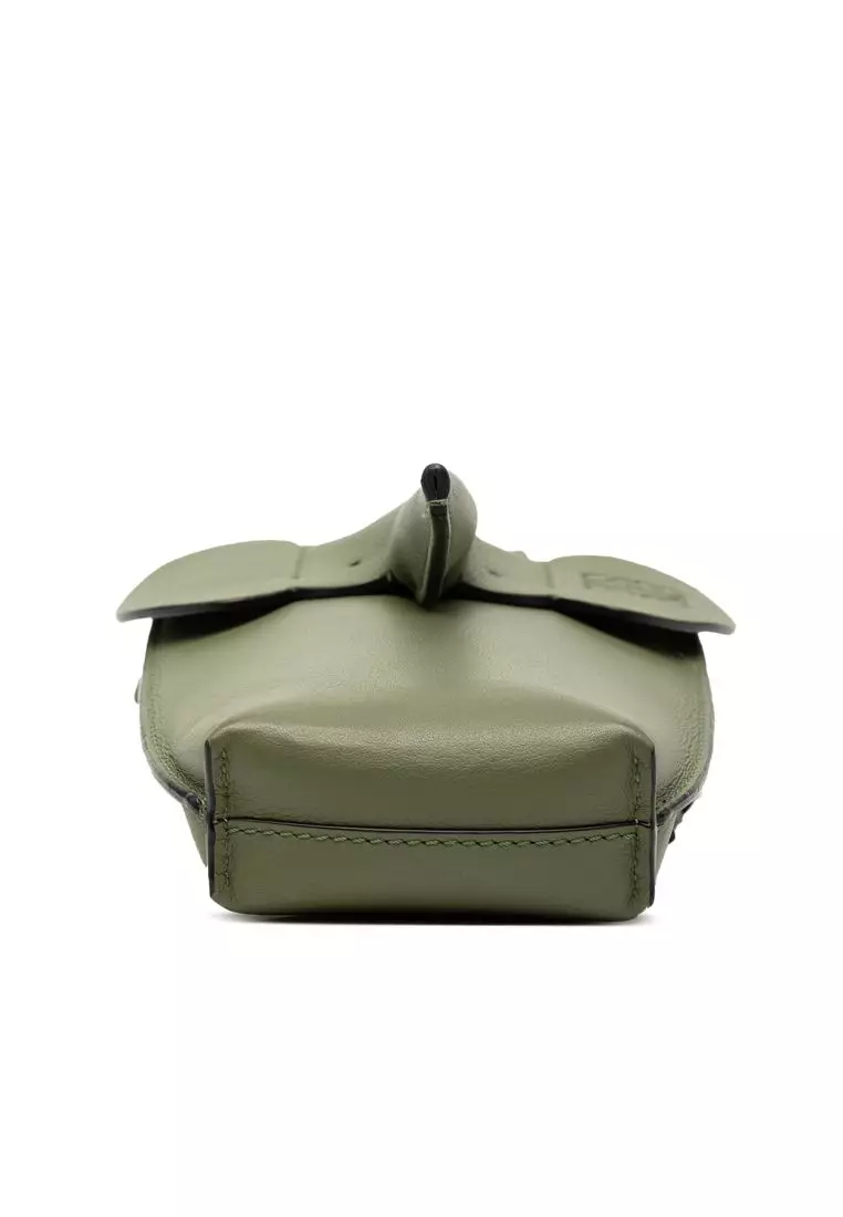 Pre-Loved Loewe Leather Elephant Pocket Crossbody
