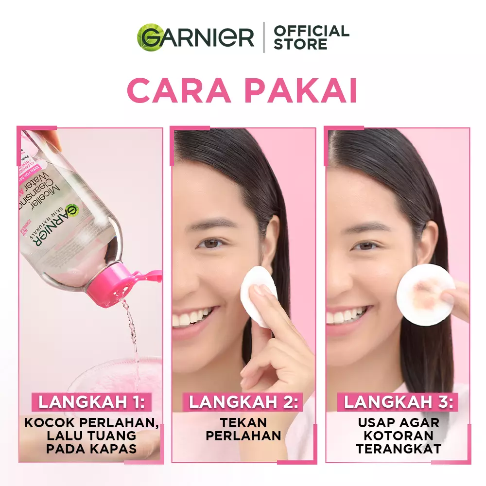 Garnier Micellar Water Pink 400ml (Twin Pack)