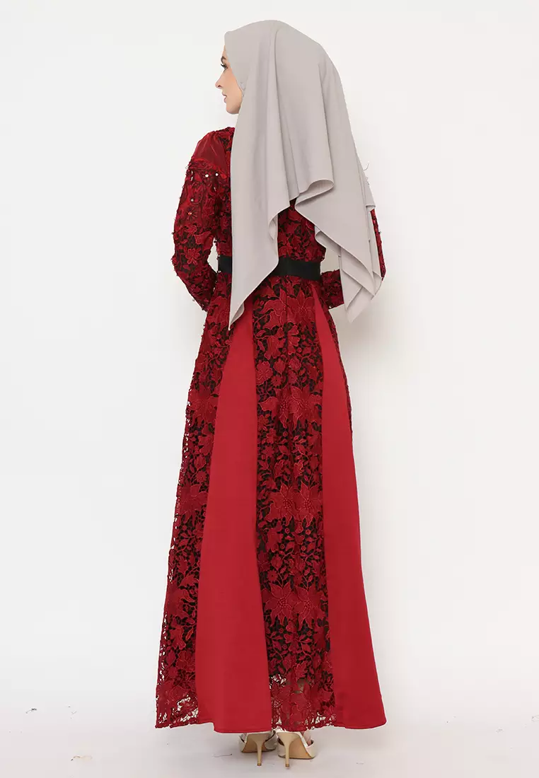 Bibiq Gamis Brokat Satin