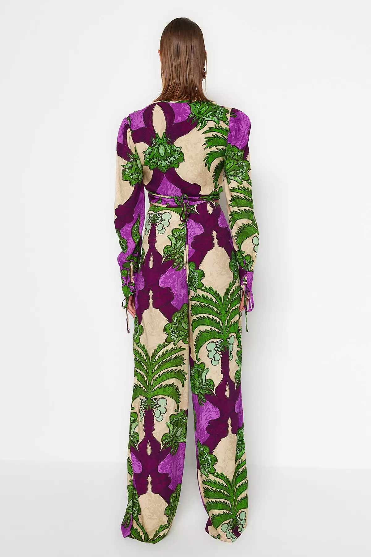 Printed Top and Pants Set
