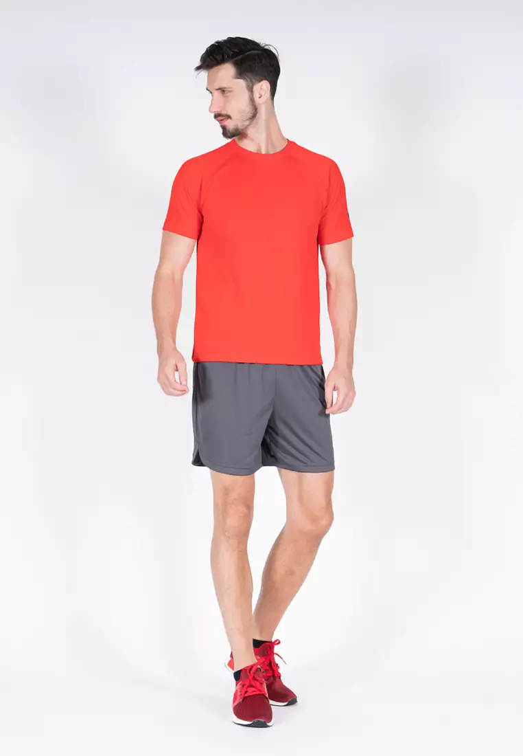 Amnig Men Training Raglan T-Shirt (Red)