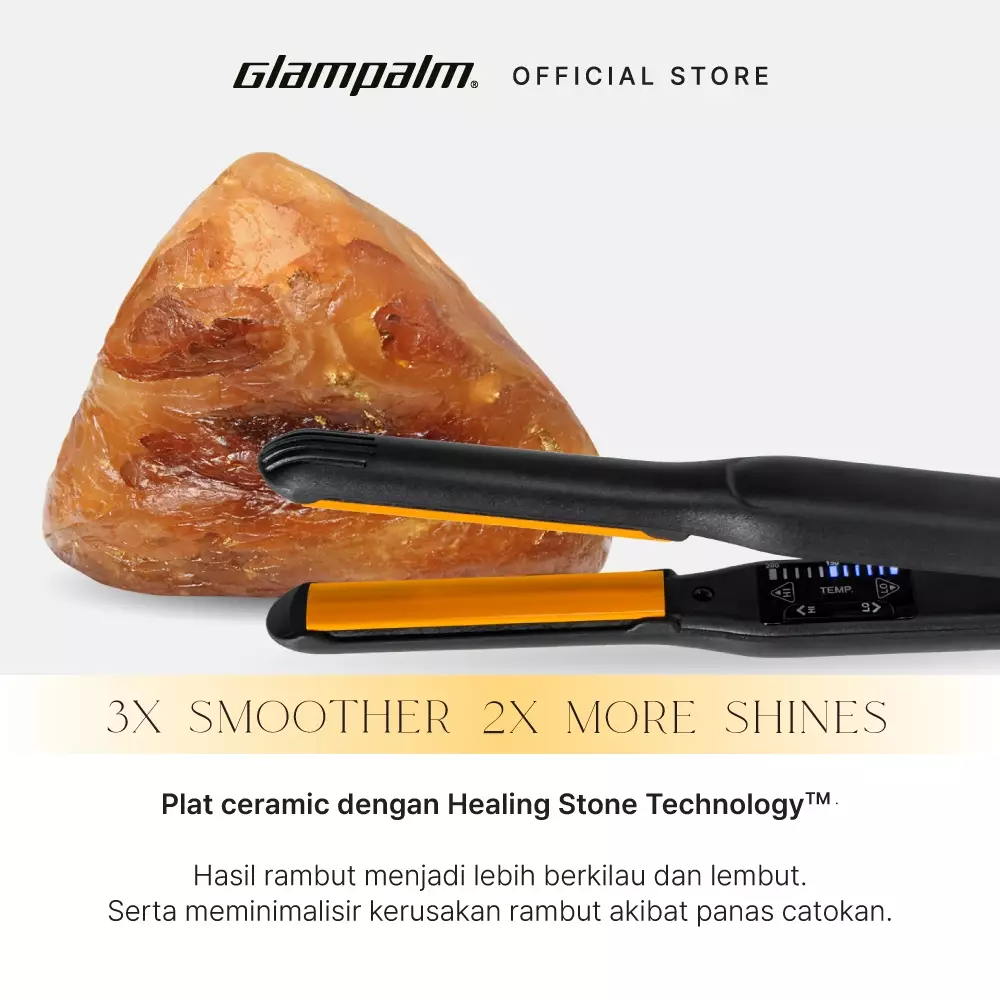 Glampalm Catokan Pelurus Rambut Crescent Volumizer GP106BL