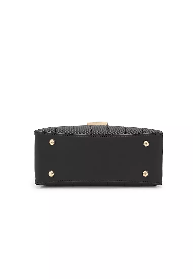 Women's Top Handle Bag / Sling Bag / Crossbody Bag - Black