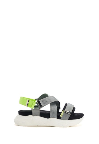 House of Avenues grey Ladies Strappy Sporty Sandals 5328 Grey 617B8SH481DB69GS_1