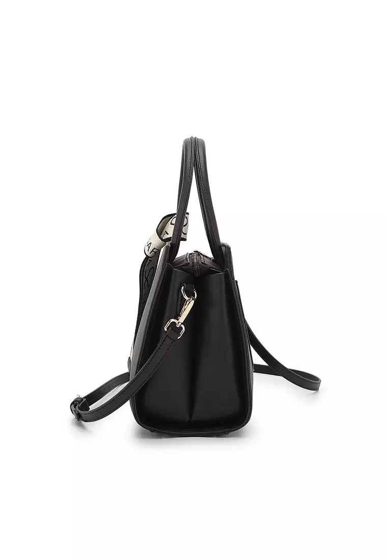 Women's Top Handle Bag / Sling Bag / Crossbody Bag - Black