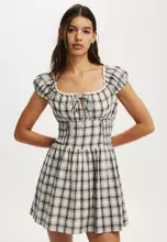 Claire Check Dark Oak/Multi