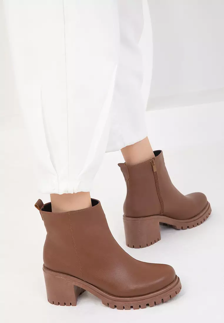 Discount on Soho  shoes - SKU: Chunk Heeled Ankle Boots