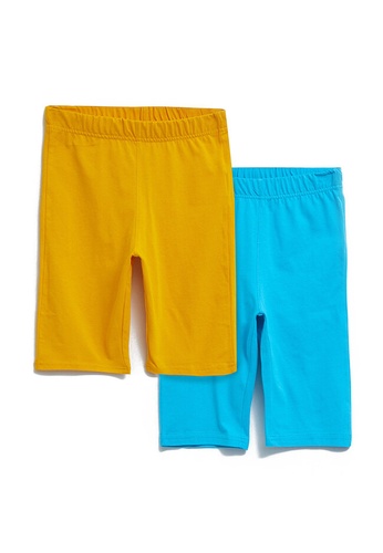 LC WAIKIKI green and blue 2-Pack Boys' Roller Shorts 8BED2KAF80AB67GS_1