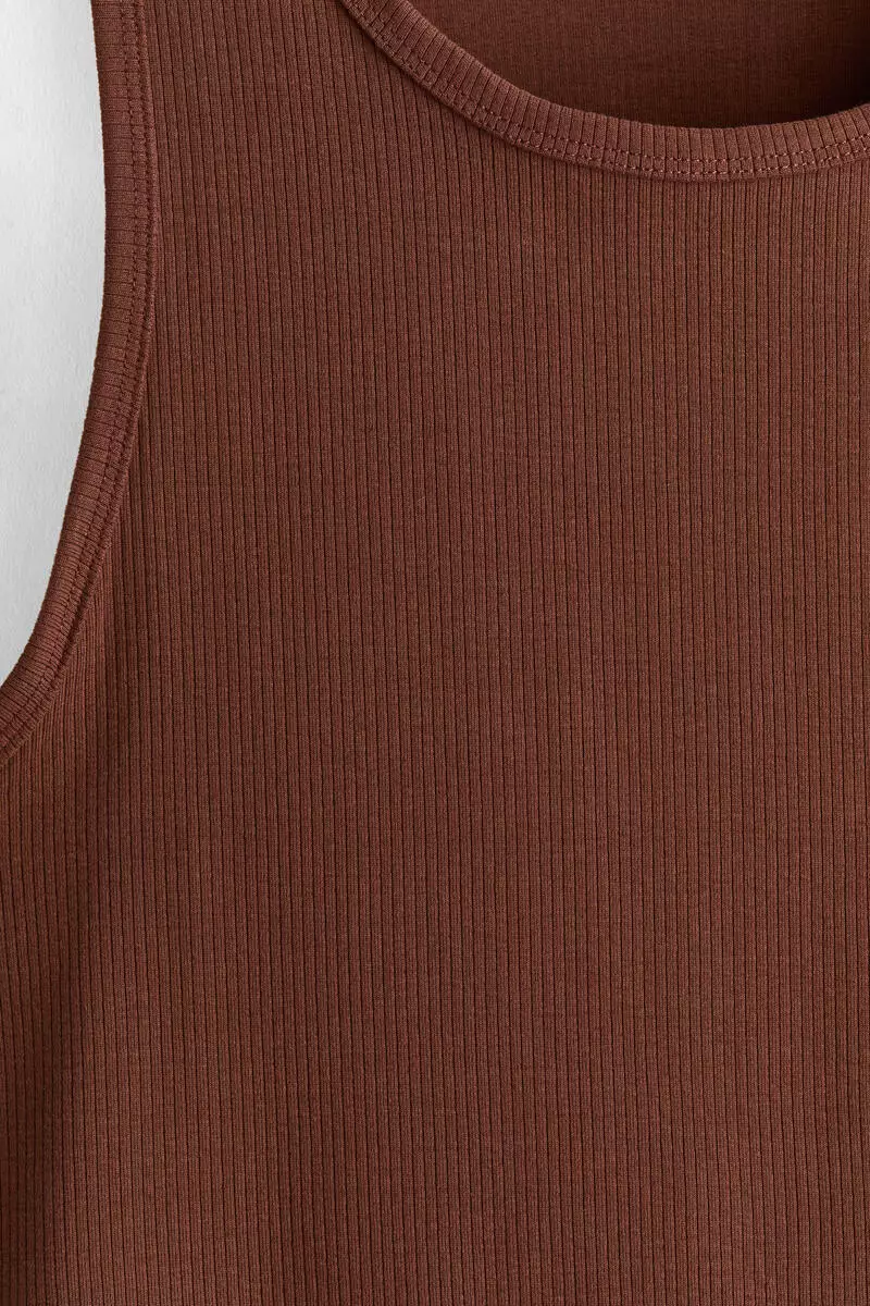 Slim Fit Ribbed vest top