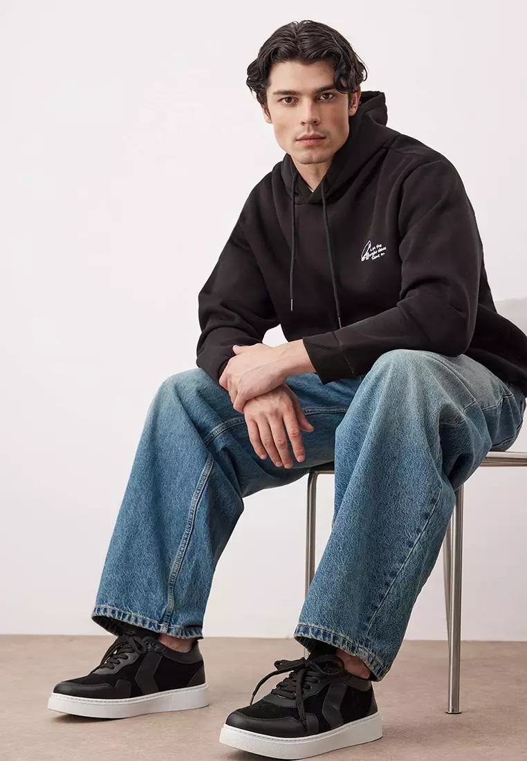 Suede-Look Sneakers