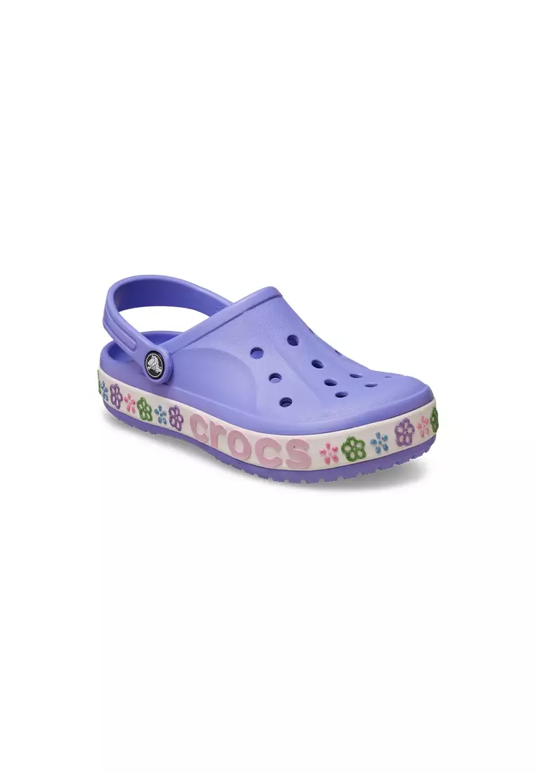 Discount on Crocs  shoes - SKU: Kids' Bayaband Flower Band Clog  in Digital Violet