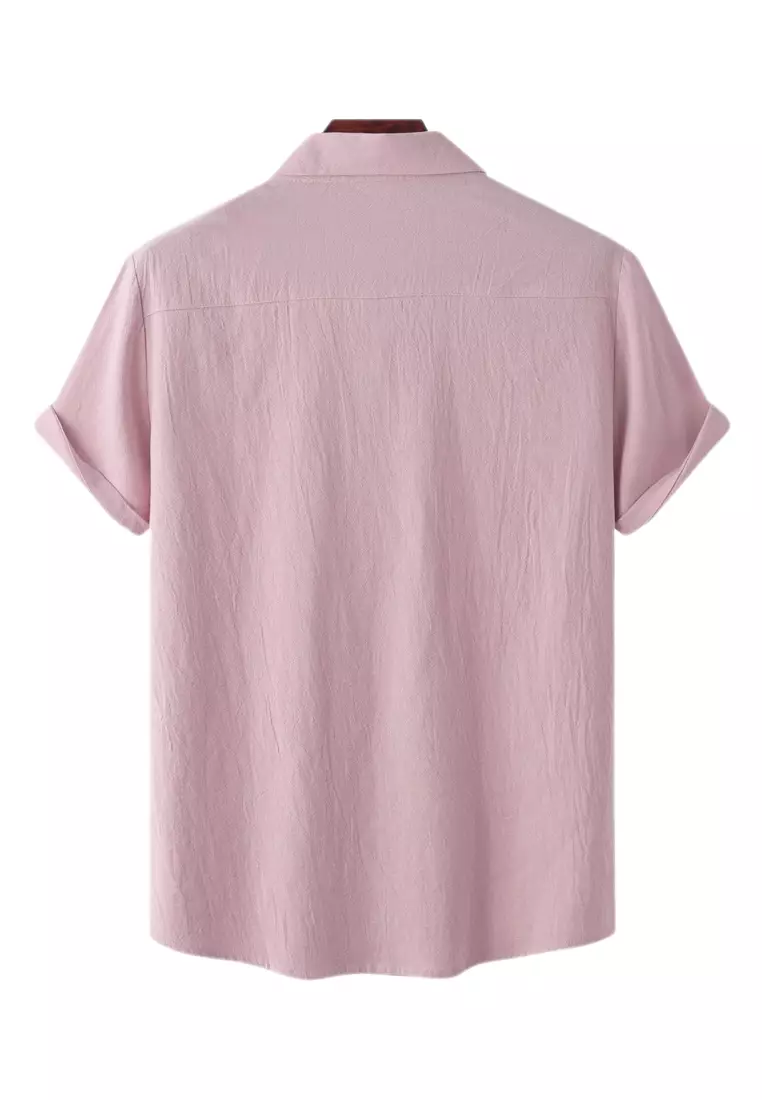 Loose Square-neck Linen Shirt YL-SKD01