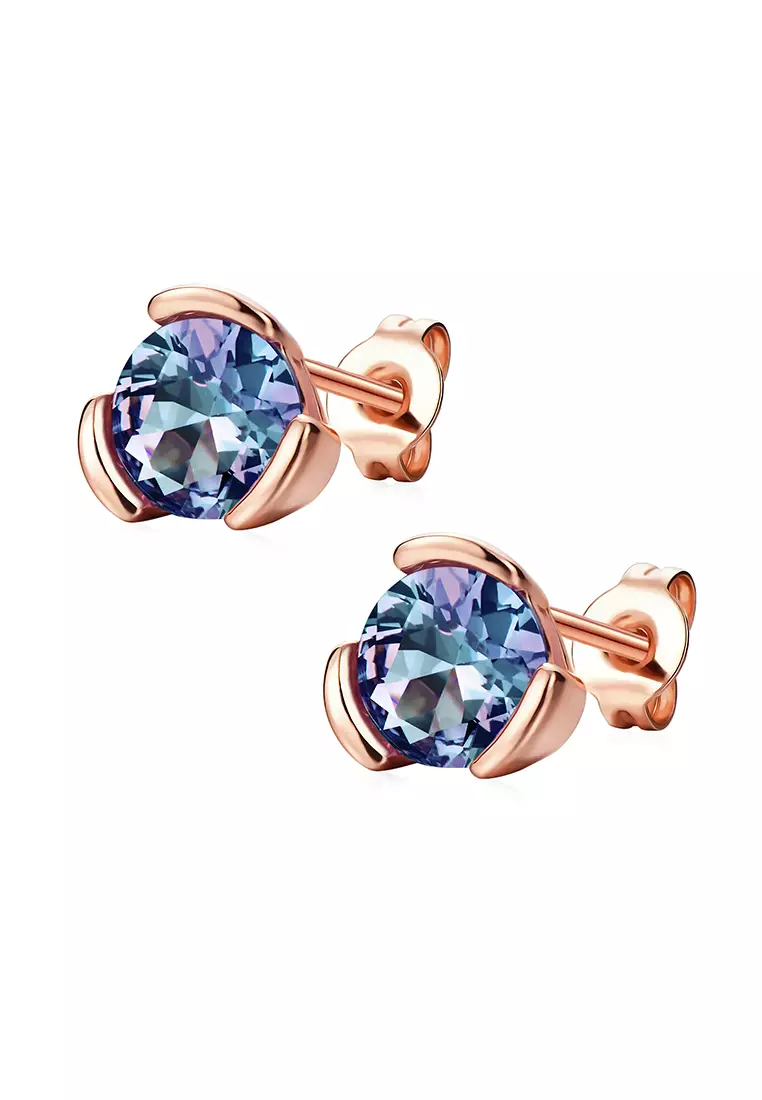 [Alexandrite Collection] ILYA Alexandrite Earring RG - Anting Silver S925 by Her Jewellery