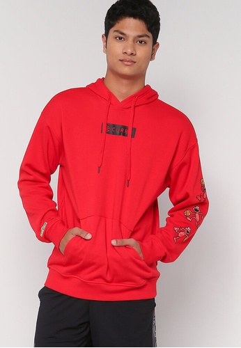 Under Armour red Curry Elmo Dribble Hoodie 156E1AAE50F636GS_1