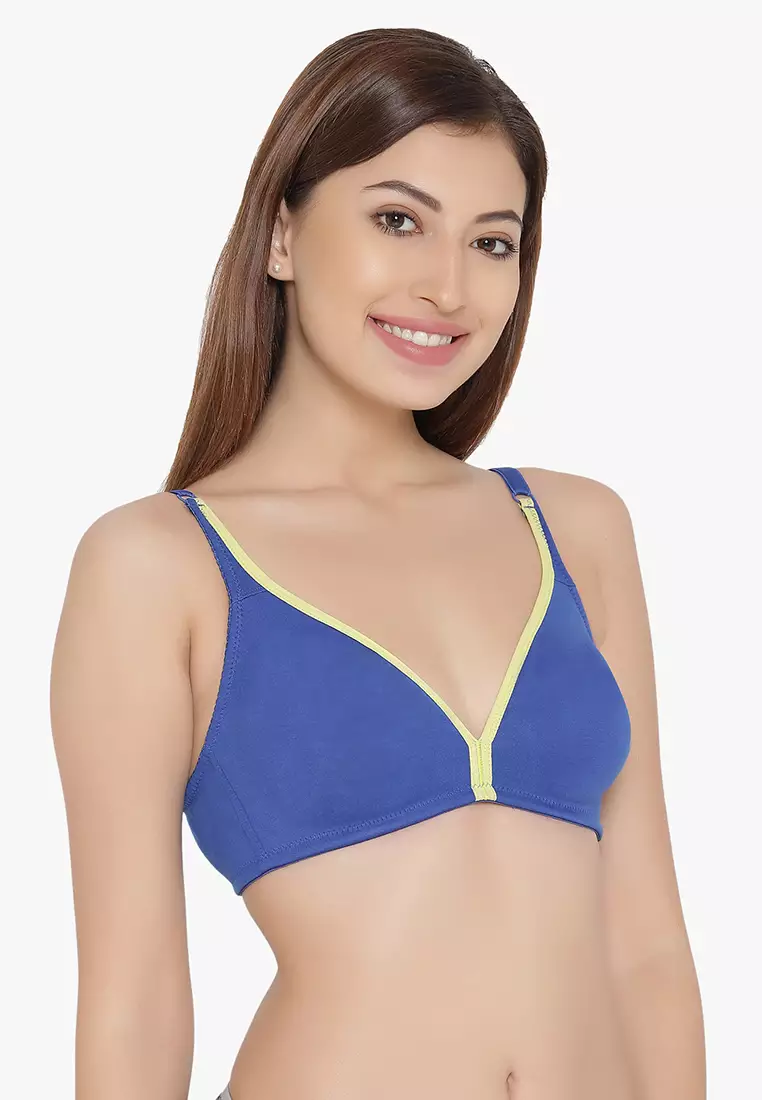 Clovia Non-Padded Non-Wired Full Coverage Bra with Double