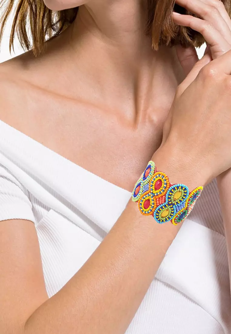 Lucky-8 Multicoloured Beads Bracelet