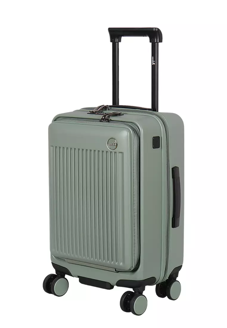 Koper - Trolley Case Condotti FRONTLINE 63138 - 20 Inch With USB Charging Port Green