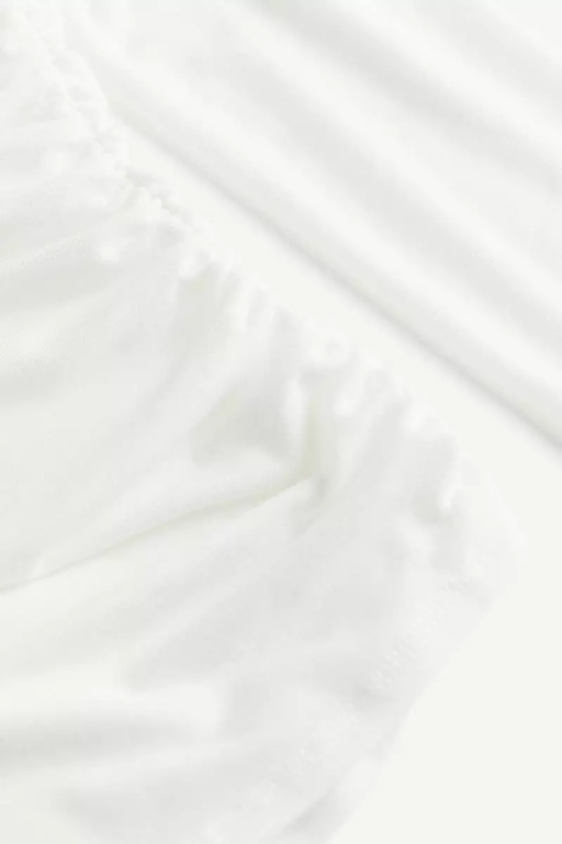 Gathered square-neck top