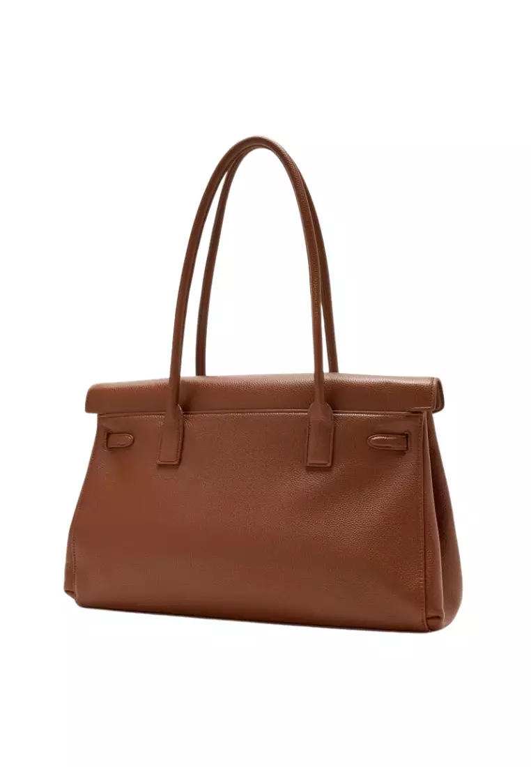 Yara Large Shoulder Bag - Saddle Brown 