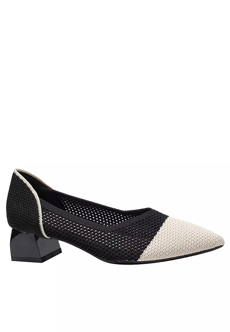 4CM Pointy Hollowed Flyknit Pumps XSN6818
