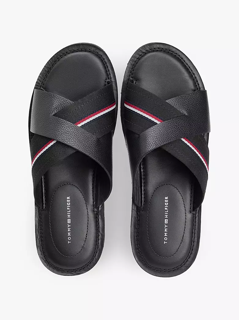 Jual Tommy Hilfiger Tommy Hilfiger - Leather Crossover Strap Cleat ...