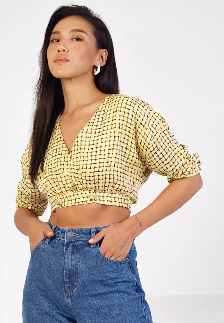 V Crop top