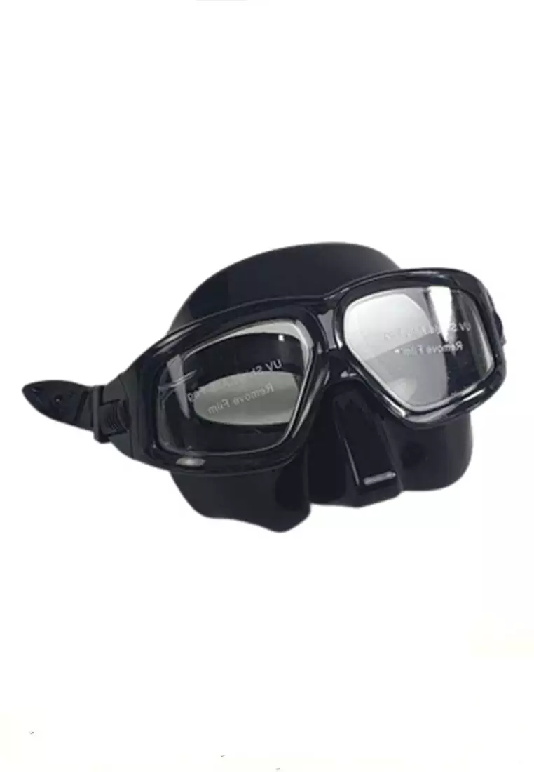 Javen Kacamata Selam Renang Unisex Scuba Diving Mask Snorkeling Panoramic Goggles Material Silicone ORIGINAL - Black