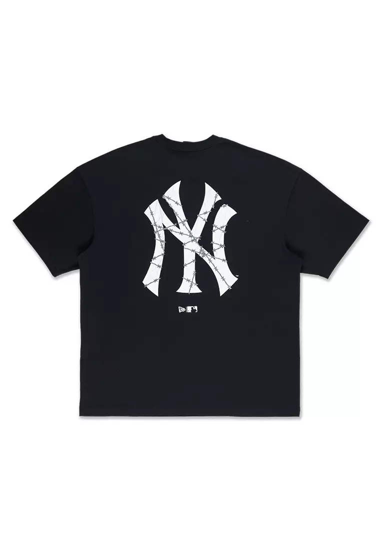 NE New York Yankees Street Graphic Black Oversized Short Sleeve T-Shirt
