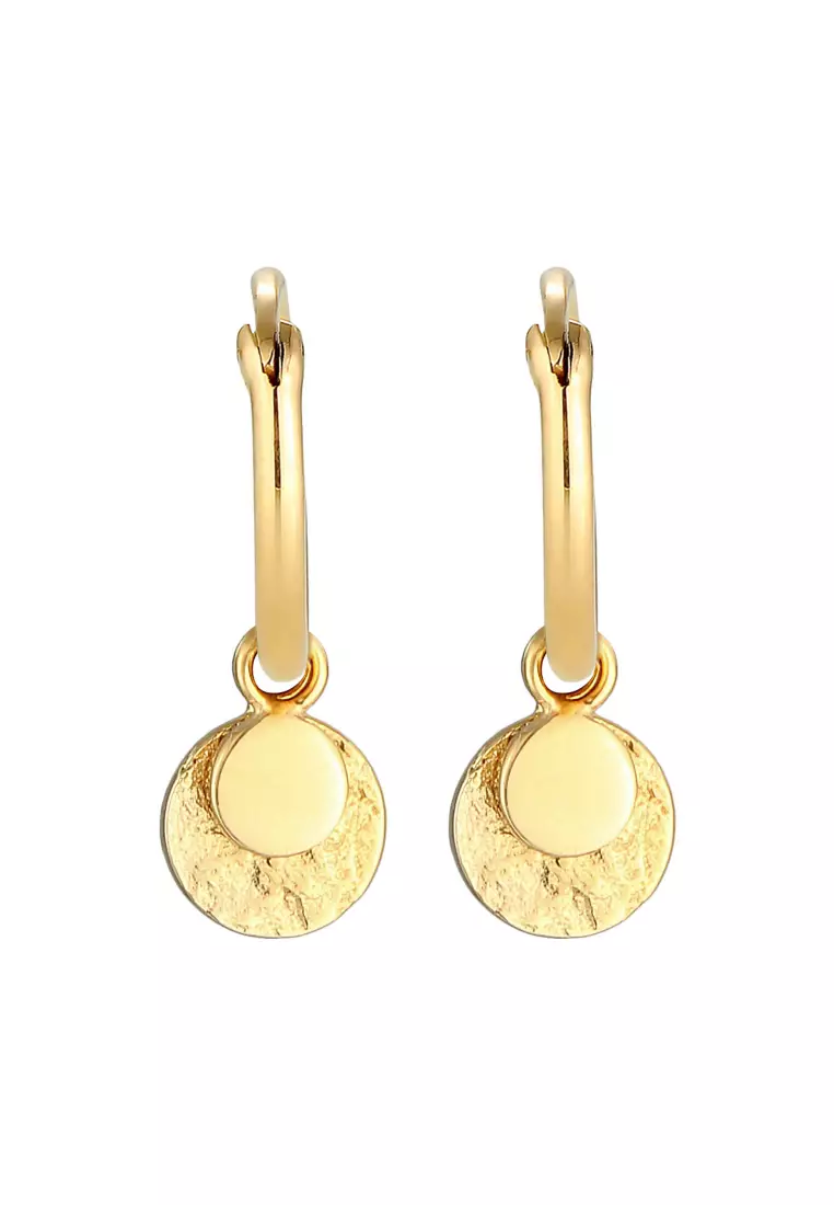 Anting Perhiasan Perak 925 Wanita Creoles Plate Vintage Trend Blogger Gold Plated