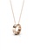 Her Jewellery pink and gold Hope Pendant (Rose Gold) - Made with premium grade crystals from Austria HE210AC93KHISG_2