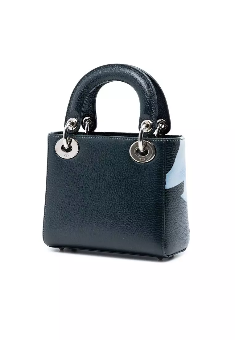 Pre-Loved Dior Mini Deerskin Floral Print Lady Dior