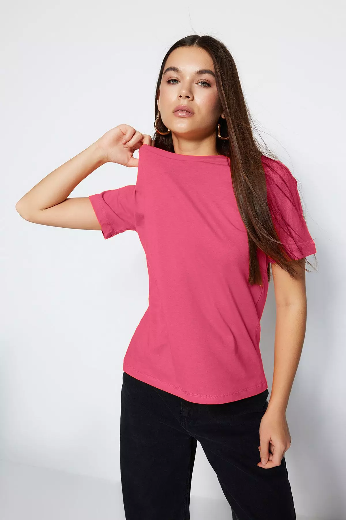 Cotton Crew Neck T-Shirt