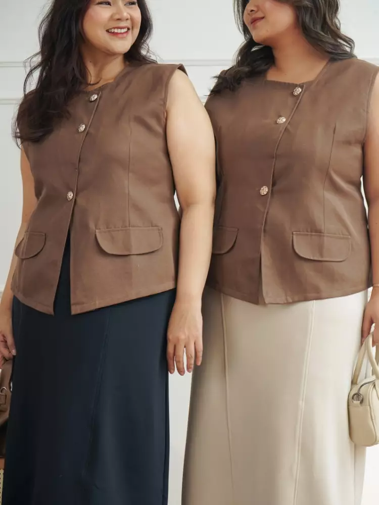 xtramiles Ladies vest cappucine vest coffee