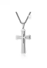 Buy HAPPY FRIDAYS Titanium Steel Triple Layer Cross Pendant