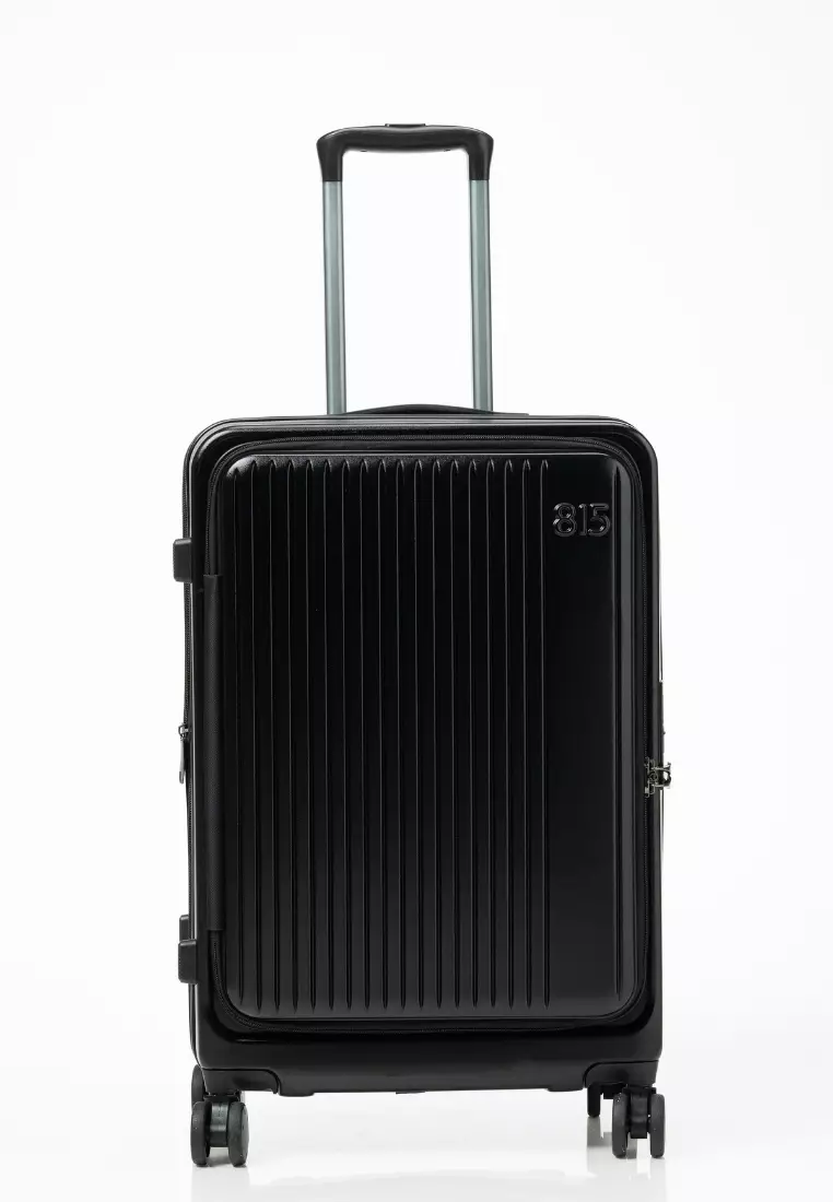 Alpha 4pcs Set 16,20, 24, 28"  Hard Case Luggage in Black