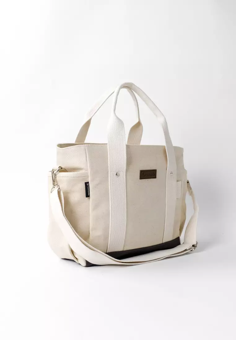 Pamole Tas Selempang Penutup Resleting Lapis Furing - Kelana Series - BW Komb Abu