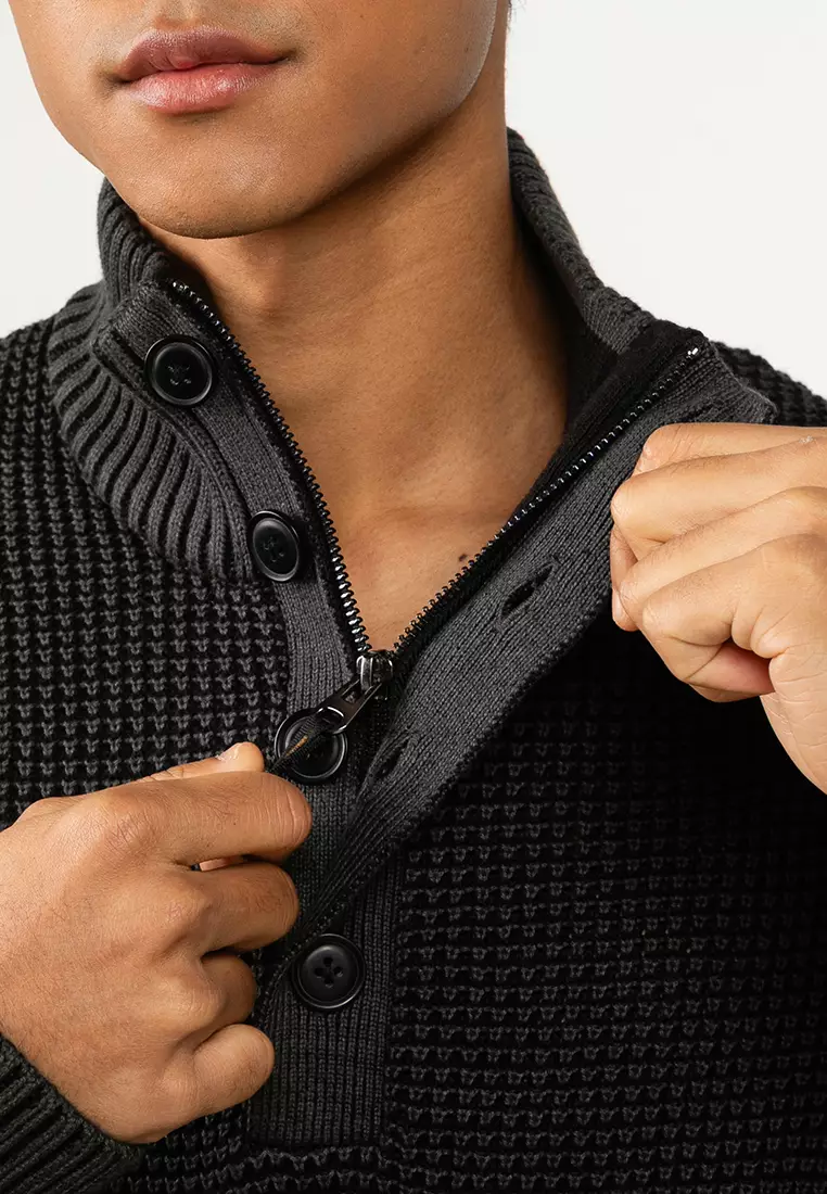 Ethan High Neck Pullover