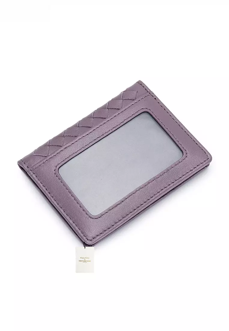 Weave Sheepskin Multi-Slot Card Holder JW YT-8861