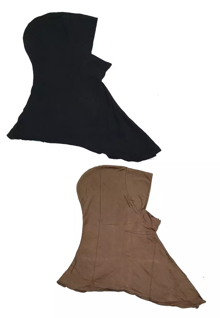 2 in1 Ninja Inner Rayon Premium Non-Resleting Black & Hazelnut