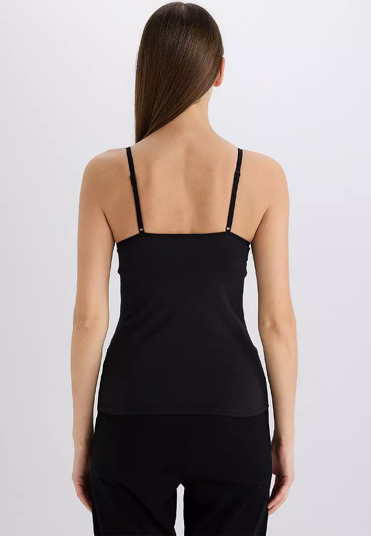 Fall in Love Regular Fit Cotton Tank Top