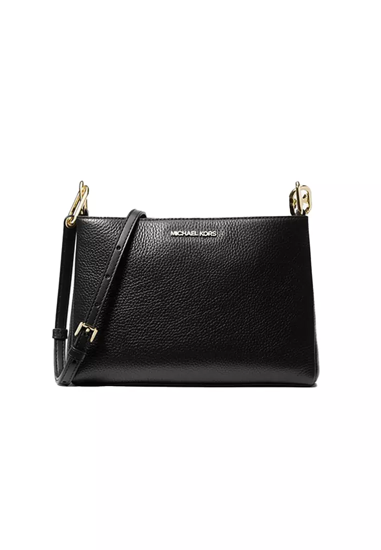 Michael michael kors houston double zip crossgrain leather deals satchel